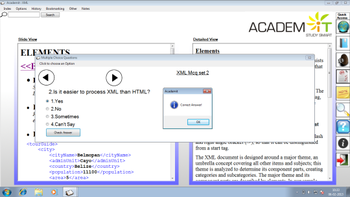 Academit : The Essentials of XML Wikibook screenshot 2