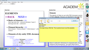 Academit : The Essentials of XML Wikibook screenshot 3