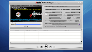 Acala DVD Audio Ripper screenshot 3