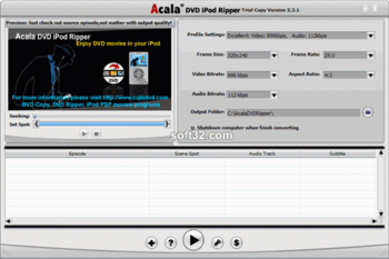 Acala DVD iPod Ripper screenshot 3