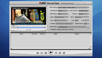 Acala Video MP3 Ripper screenshot 2