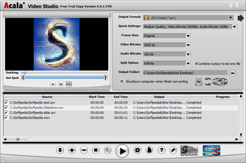 Acala Video Studio screenshot