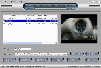 Accelerate Video to iPhone Converter screenshot 3