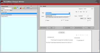 Accelmax Cheque Writer Free Edition screenshot 3