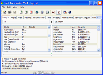 AccelWare Unit Conversion Tool screenshot 3