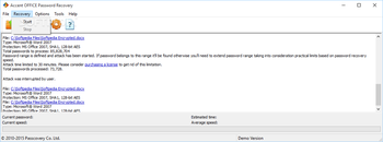 Accent OFFICE Password Recovery screenshot 8