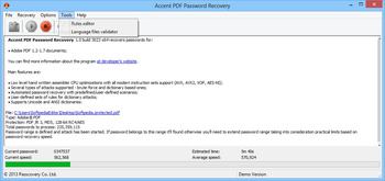 Accent PDF Password Recovery screenshot 4
