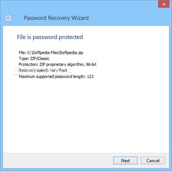Accent ZIP Password Recovery screenshot 2