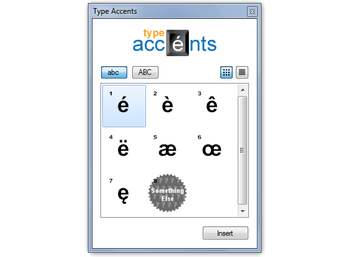 Accents screenshot 2