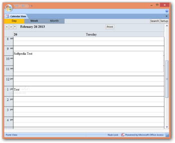 Access Calendar screenshot
