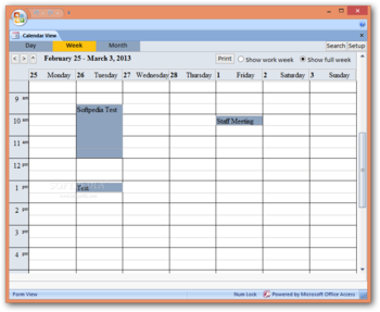 Access Calendar screenshot 2