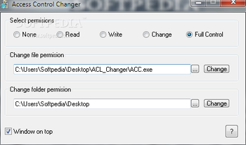 Access Control Changer screenshot