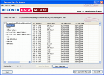 Access File Recovery Software screenshot 2