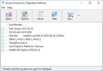 Access Forensics Portable screenshot