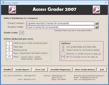 Access Grader screenshot 2