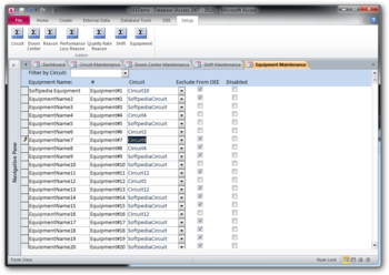 Access OEE Database screenshot 7