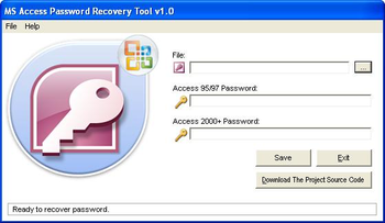 Access Password Recovery screenshot