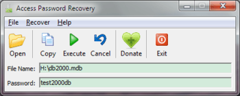 Access Password Recovery screenshot