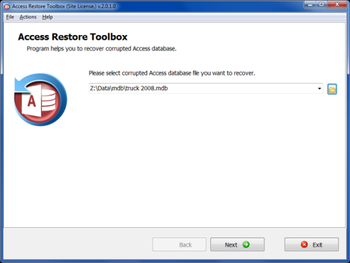 Access Restore Toolbox screenshot