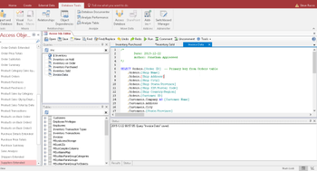 Access SQL Editor screenshot
