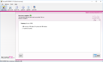 AccessFIX Data Recovery screenshot 2