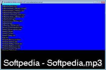 Accessible for blinds mp3 converter screenshot
