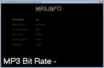 Accessible for blinds mp3 converter screenshot 2