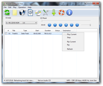 Accord CD Ripper Express Free screenshot