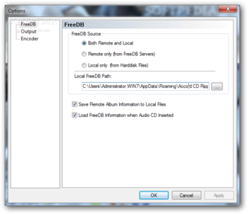 Accord CD Ripper Express Free screenshot 3