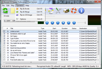 Accord CD Ripper Professional screenshot 5