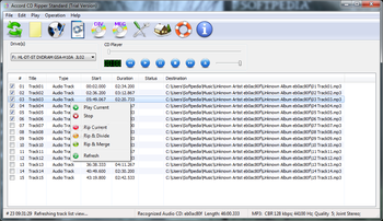 Accord CD Ripper Standard screenshot