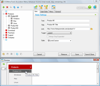 Accordion Menu Advancer for Expression Web screenshot 2
