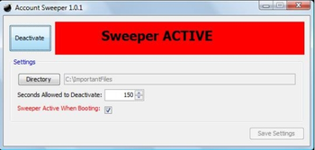 Account Sweeper screenshot