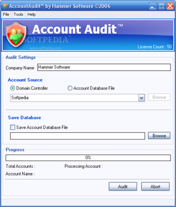 AccountAudit screenshot