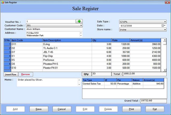 Accounting and Inventory Software screenshot