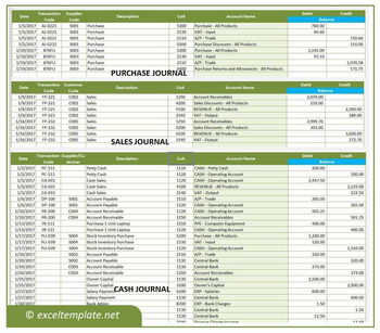 Accounting Journal Template screenshot