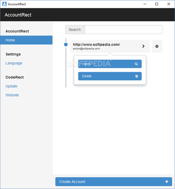 AccountRect screenshot