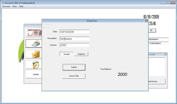 Accounts 2010 - Home Edition screenshot 2