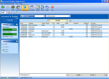 Accounts and Budget screenshot 3