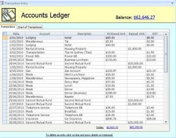 Accounts screenshot