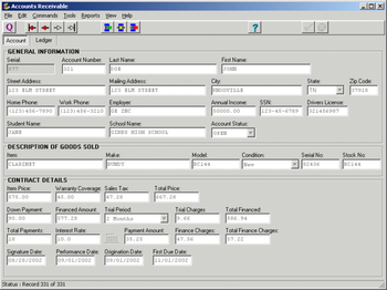 Accounts Receivable screenshot