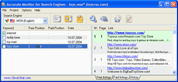 Accurate Monitor for Search Engines screenshot