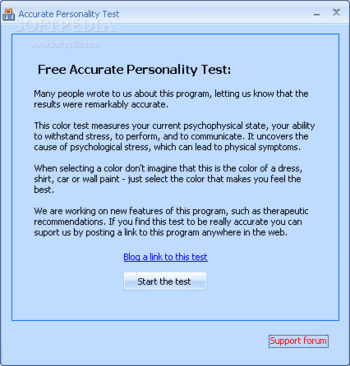 Accurate Personality Test screenshot