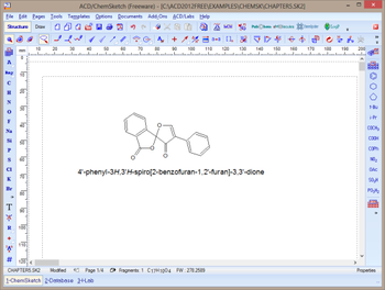 ACD/ChemSketch Freeware screenshot