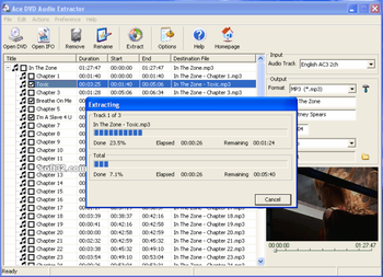 Ace DVD Audio Extractor screenshot