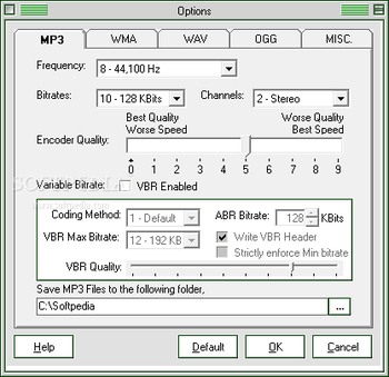 ACE-HIGH MP3 WAV WMA OGG Converter screenshot 4
