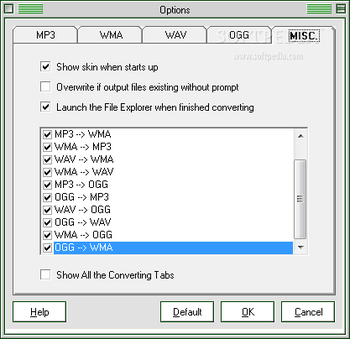 ACE-HIGH MP3 WAV WMA OGG Converter screenshot 8