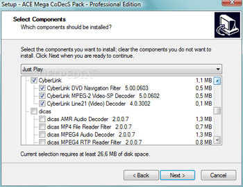ACE Mega CoDecS Pack screenshot