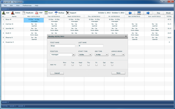 Ace Schedule screenshot