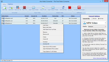 Ace Video Converter screenshot